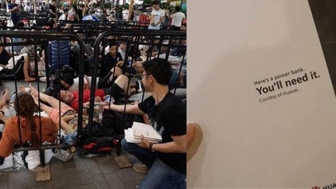 Kejutan Huawei Bagi Para Pengantre iPhone Terbaru di Singapura