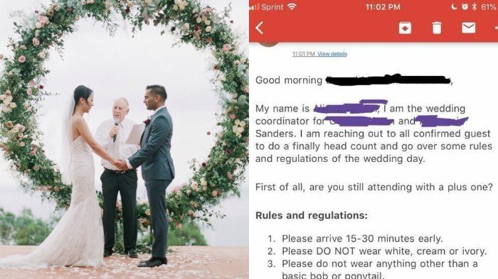 Pengantin Terapkan Peraturan Tak Masuk Akal, Tamu Diminta Bawa Uang Minimal Rp 1,1 Juta